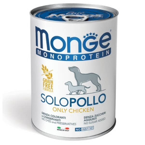 MONGE DOG MONOPROTEIN CHICKEN suņu konservi pastēte Vista 400g
